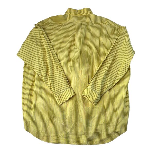 Ralph Lauren Golf Long Sleeve Button Up Yellow Striped Tilden Shirt XXL - Picture 11 of 13